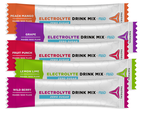 Fluid Tactical Zero Sugar Electrolyte Drink Mix