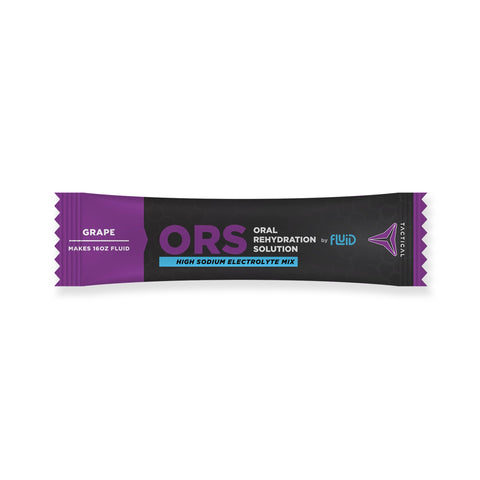 ORS Oral Rehydration Solution package on a white background