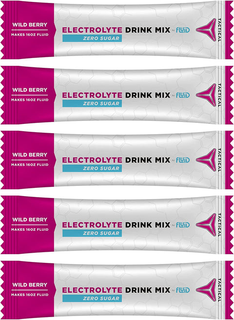 Fluid Tactical Zero Sugar Electrolyte Drink Mix