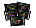Packets of Tactical Fluid Electrolyte Drink Mix on a white background