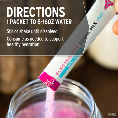 Fluid Tactical Zero Sugar Electrolyte Drink Mix