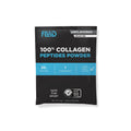 Black and blue package of Fluid 100% Collagen Peptides Powder on a white background