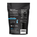 Back of 100% Whey Protein Isolate bag from Fluid Sports Nutrition, Vanilla Flavor