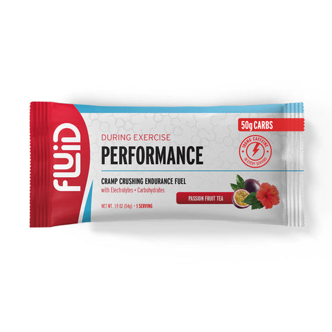 Fluid Performance Single Serving 50g Carb Packet - Passion Fruit Tea Flavor