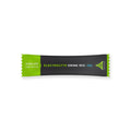 Electrolyte drink mix packet with green and black design on a white background