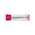 Electrolyte drink mix packet with red and white design on a white background
