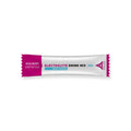 Electrolyte drink mix packet with wild berry flavor on a white background