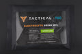 Tactical by Fluid Electrolyte Drink Mix package on a black background