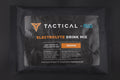 Tactical by Fluid Electrolyte Drink Mix package on a dark background