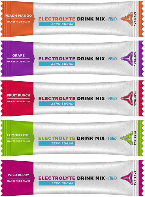 Fluid Tactical Zero Sugar Electrolyte Drink Mix